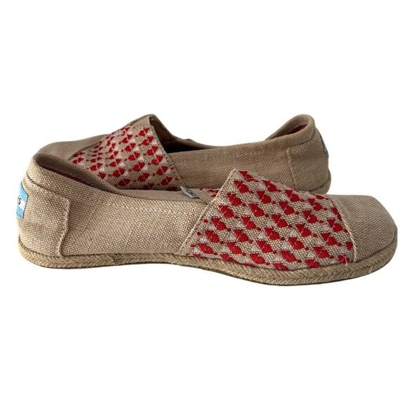 Toms Tan and Red Espadrilles - Picture 3 of 6